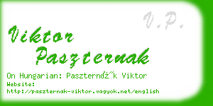 viktor paszternak business card
